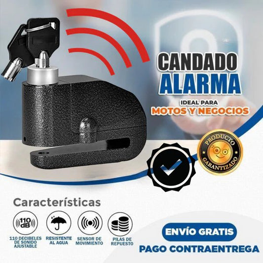 CANDADO ANTIROBO CON ALARMA + ENVIO GRATIS - Devshop